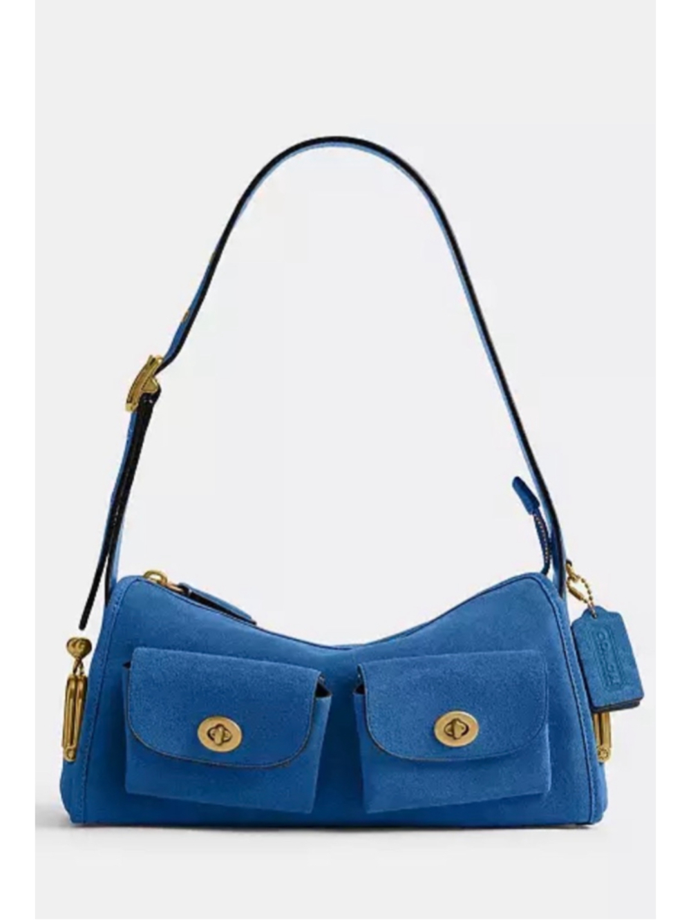 Coach Turnlock Haversack Bag 27
Brass/Blue Jay